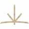 Ekena Millwork Alberta Rough Sawn Timber Gable Bracket, Douglas Fir, 84"W x 56"H x 4"D x 4"F, 16/12 Pitch GBW084X56X0404ALB00RDF - alternate 1